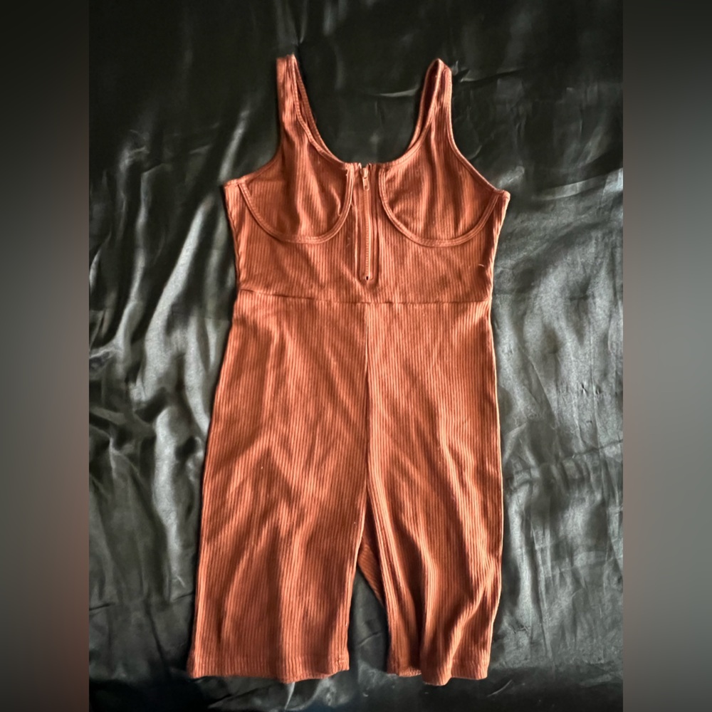 Chocolate brown romper